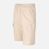 Men Linen Cargo Shorts