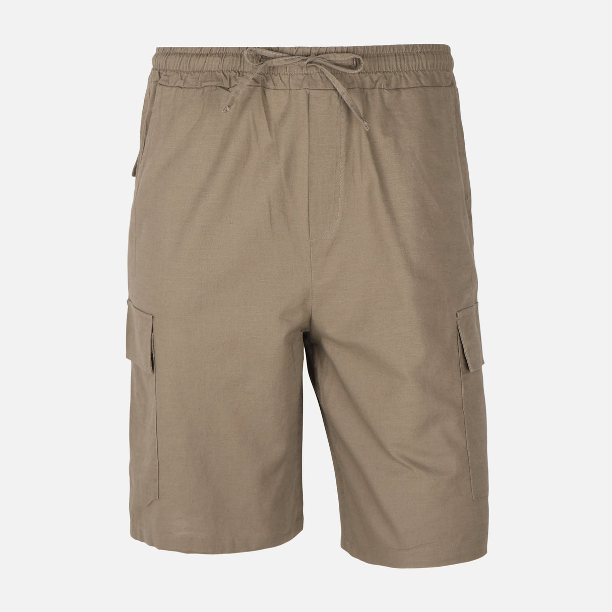 Men Linen Cargo Shorts
