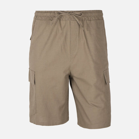 Men Linen Cargo Shorts