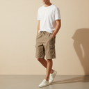 Men Linen Cargo Shorts