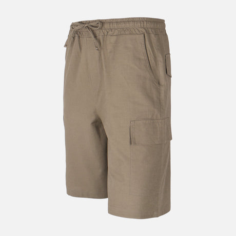 Men Linen Cargo Shorts