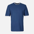 Men Over Size Jacquard T-Shirt R-Neck Short Sleeve