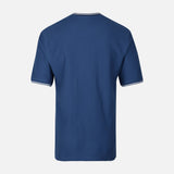 Men Over Size Jacquard T-Shirt R-Neck Short Sleeve