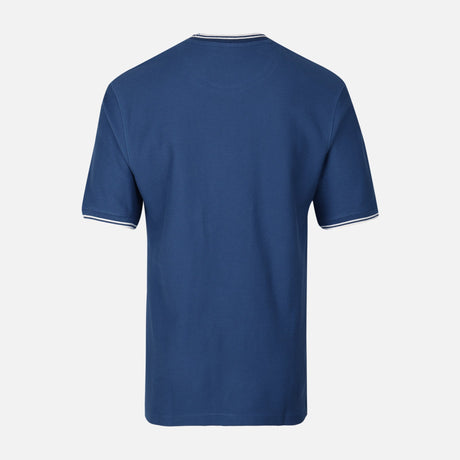 Men Over Size Jacquard T-Shirt R-Neck Short Sleeve