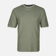 Men Over Size Jacquard T-Shirt R-Neck Short Sleeve