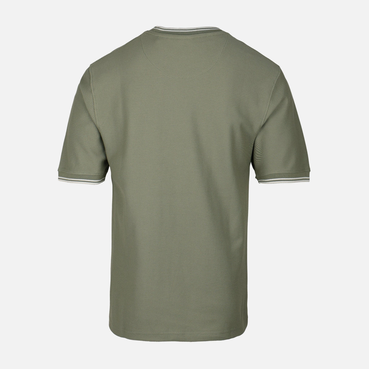 Men Over Size Jacquard T-Shirt R-Neck Short Sleeve