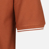 Men Over Size Jacquard T-Shirt R-Neck Short Sleeve