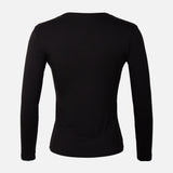 Women Basic Viscose Crewneck Long Sleeves