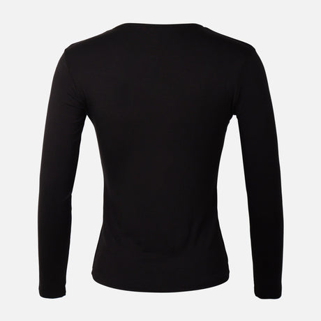 Women Basic Viscose Crewneck Long Sleeves
