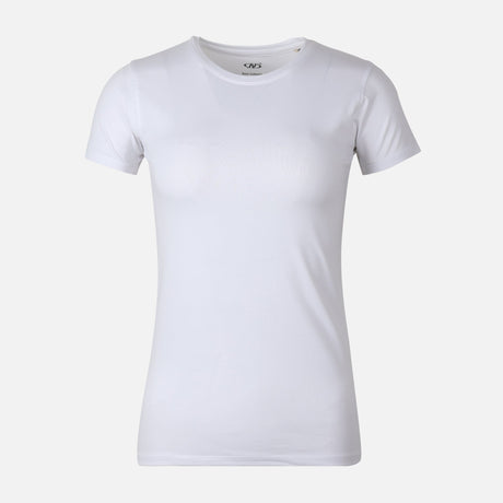 WOMEN BASIC COTTON CREWNECK SHORT SLEEVE TEE