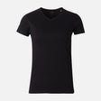 WOMEN BASIC COTTON V-NECK SHORT SLEEVE TEE