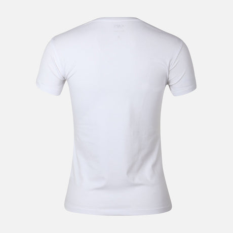 WOMEN BASIC COTTON V-NECK SHORT SLEEVE TEE