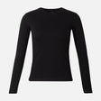 WOMEN BASIC COTTON CREWNECK LONG SLEEVE TEE