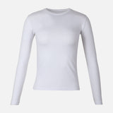 WOMEN BASIC COTTON CREWNECK LONG SLEEVE TEE
