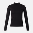 WOMEN BASIC COTTON HIGHNECK LONG SLEEVE TEE