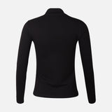 WOMEN BASIC COTTON HIGHNECK LONG SLEEVE TEE