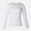 Women Basic Viscose Crewneck Long Sleeves