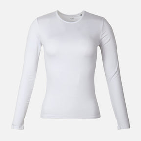Women Basic Viscose Crewneck Long Sleeves