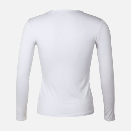 Women Basic Viscose Crewneck Long Sleeves