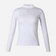 WOMEN BASIC COTTON HIGHNECK LONG SLEEVE TEE
