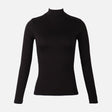 Women Basic Viscose High Neck Long Sleeves