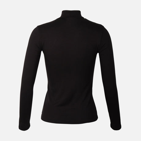 Women Basic Viscose High Neck Long Sleeves