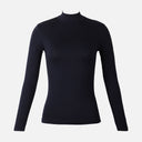 Women Basic Viscose High Neck Long Sleeves