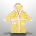 Girls Hooded Bathrobe With Belt & Bicycle Embroidery