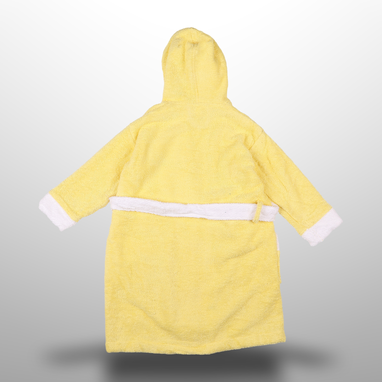 Girls Hooded Bathrobe With Belt & Bicycle Embroidery