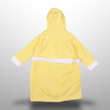 Girls Hooded Bathrobe With Belt & Bicycle Embroidery