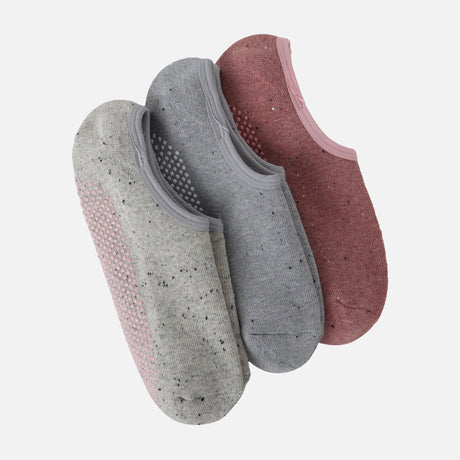 WOMEN FULL TERRY NO SHOW SOCKS 3 PAIRS