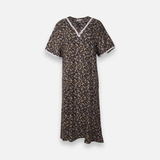 Rayon Pocket Middi Gown Short Sleeve