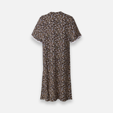 Rayon Pocket Middi Gown Short Sleeve