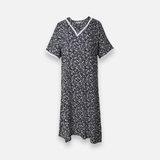 Rayon Pocket Middi Gown Short Sleeve