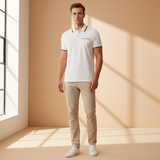 Men Basic Pique Polo T-Shirt Short Sleeve