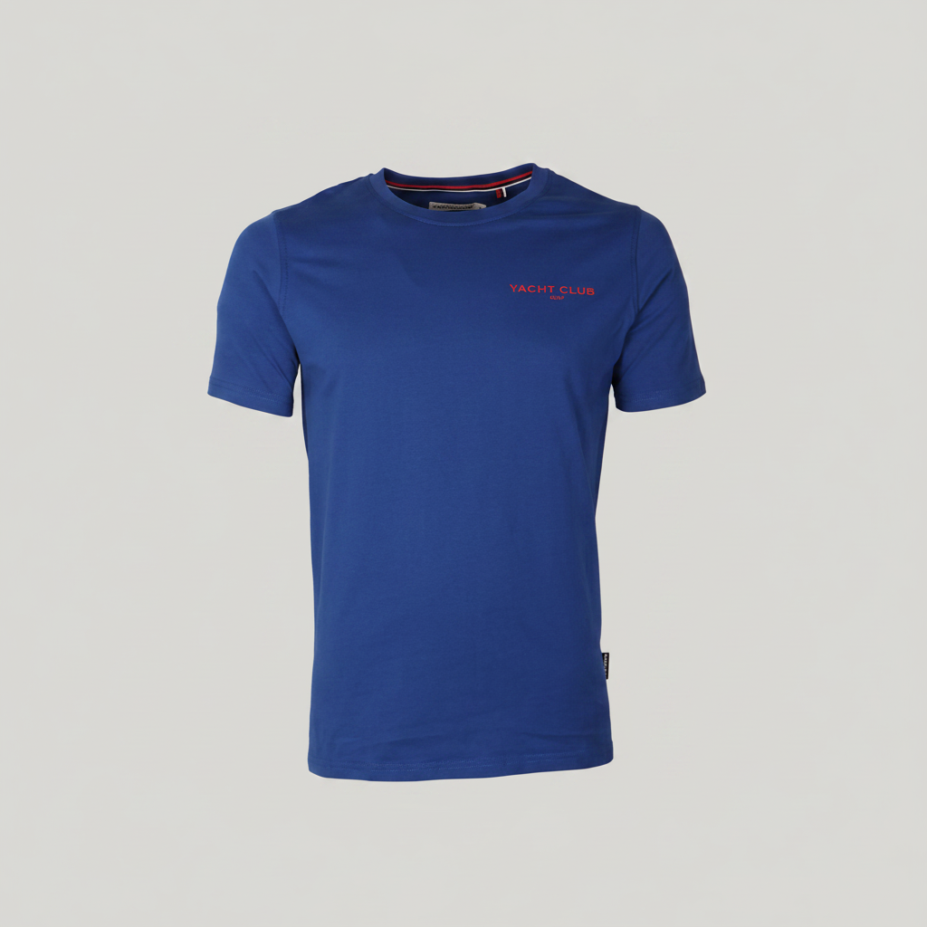 Men Basic Graphic T-Shirt Round Neck Short Sleeve