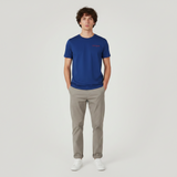 Men Basic Graphic T-Shirt Round Neck Short Sleeve