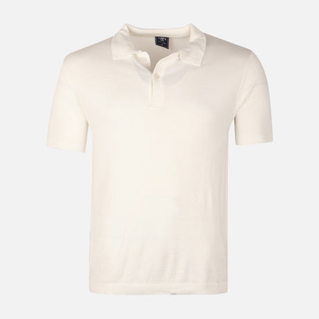 Mens Flat Knit Polo T-Shirt