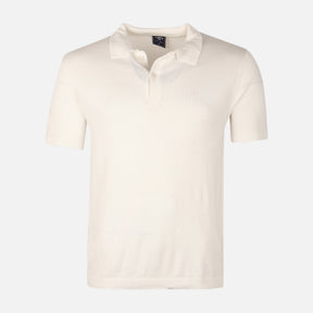 Mens Flat Knit Polo T-Shirt