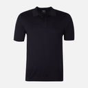 Mens Flat Knit Polo T-Shirt