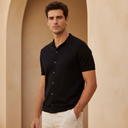 Mens Flat Knit Short Sleeve Shirt
