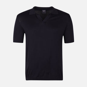 Mens Flat Knit Polo T-Shirt