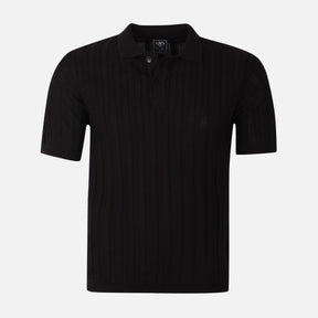Mens Flat Knit Polo T-Shirt