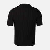 Mens Flat Knit Polo T-Shirt