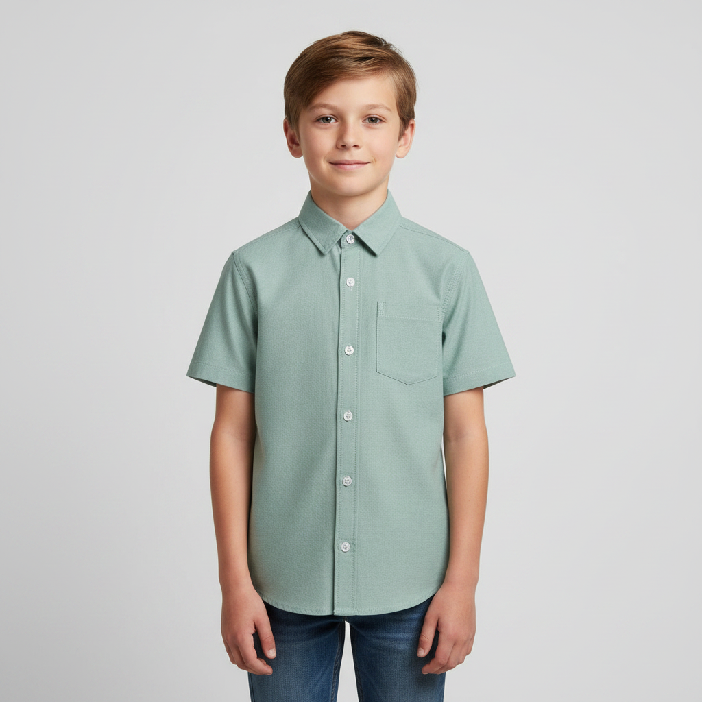 Boys Oxford Shirt Short Sleeve