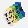 Boys Quarter Socks 5 Pairs