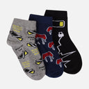 Boys Quarter Socks 3 Pairs