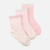 Girls Quarter Socks 3 Pairs