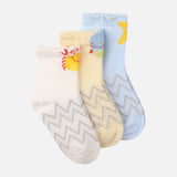 Girls Quarter Socks 3 Pairs