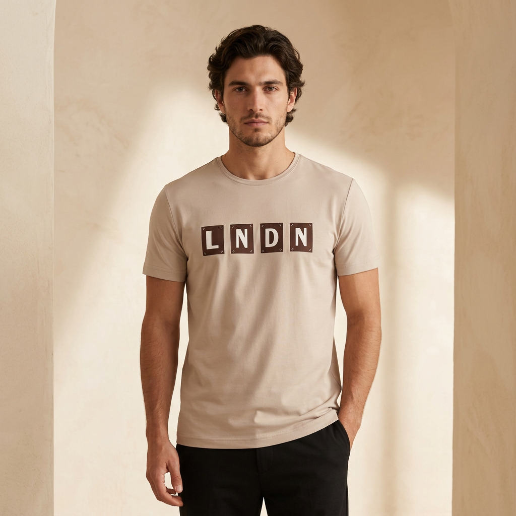 Men T-Shirt Round Neck Short Sleeve